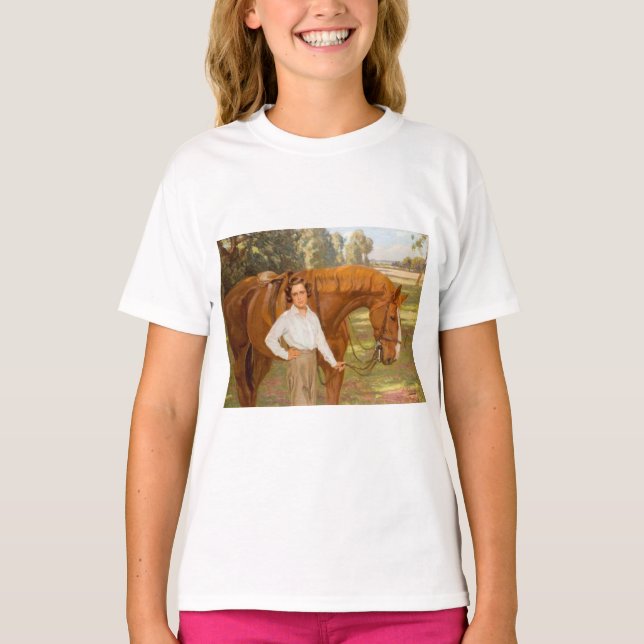 Camiseta Jazmín el caballo (por Algernon Talmage) (Anverso)