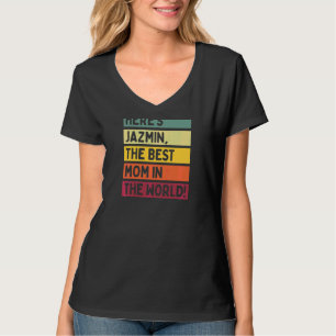 Camiseta Jazmín, la mejor madre del mundo