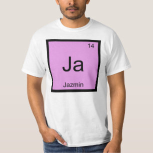 Camiseta Jazmín Nombre Elemento Químico Tabla periódica