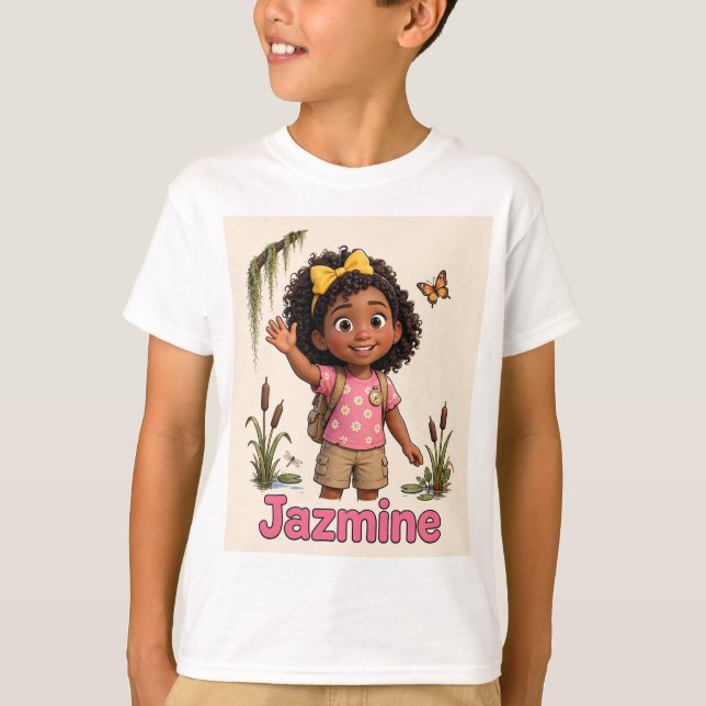 Camiseta Jazmine de Lil' Bayou Explorers (Anverso)