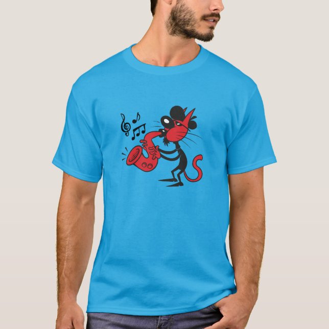 Camiseta Jazz Cat (Anverso)