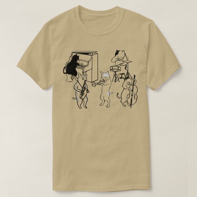CAMISETA JAZZ CATS  (Diseño del anverso)