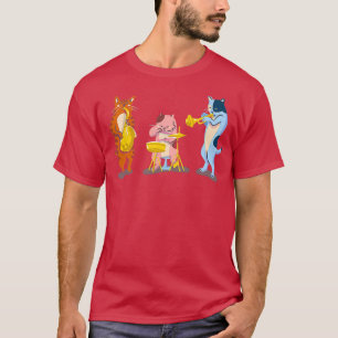 Camiseta Jazz Cats Guay Music Feline Cat Band 1