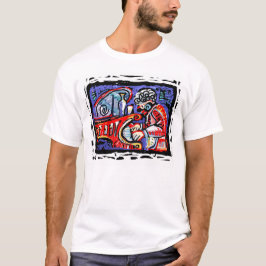 Camiseta Jazz colorido