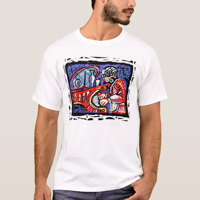 Camiseta Jazz colorido (Anverso)