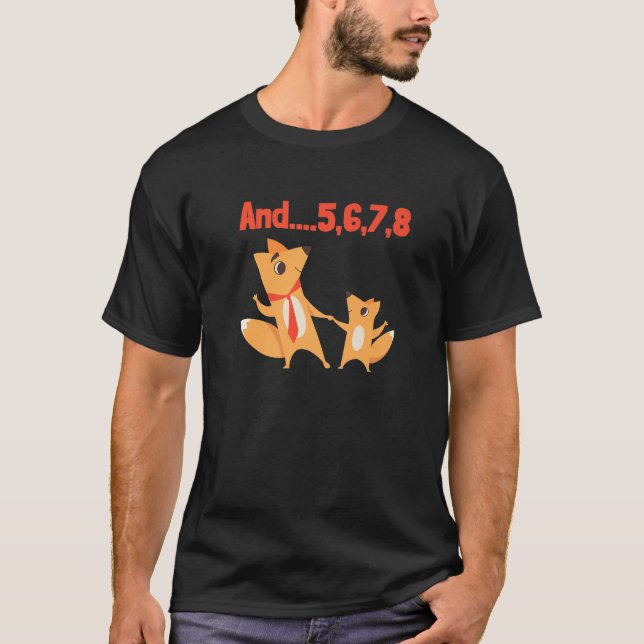 Camiseta Jazz Dance Fox Family Dancing Instructor (Anverso)