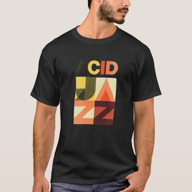 Camiseta Jazz de jazz de los años 90 con ácido retro (Anverso)