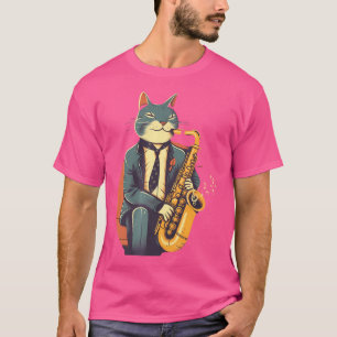 Camiseta Jazz En Trumpet Músico Saxofón Retro Ja