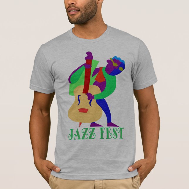 Camiseta Jazz Fest Blues Man (Anverso)