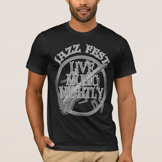 Camiseta Jazz Fest Live Music Gray (Anverso)