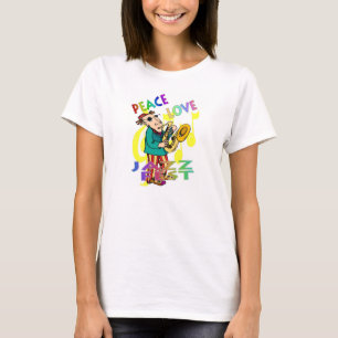 Camiseta Jazz Fest Peace Man Sax