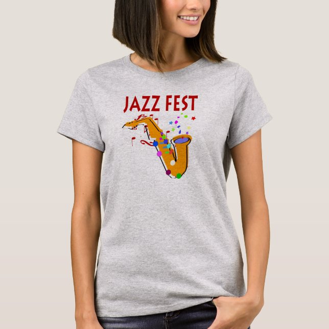 Camiseta Jazz Fest SAX (Anverso)