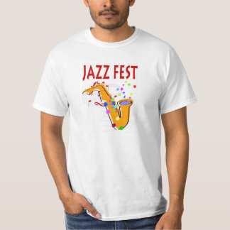 Camiseta Jazz Fest Sax, añadir nombre