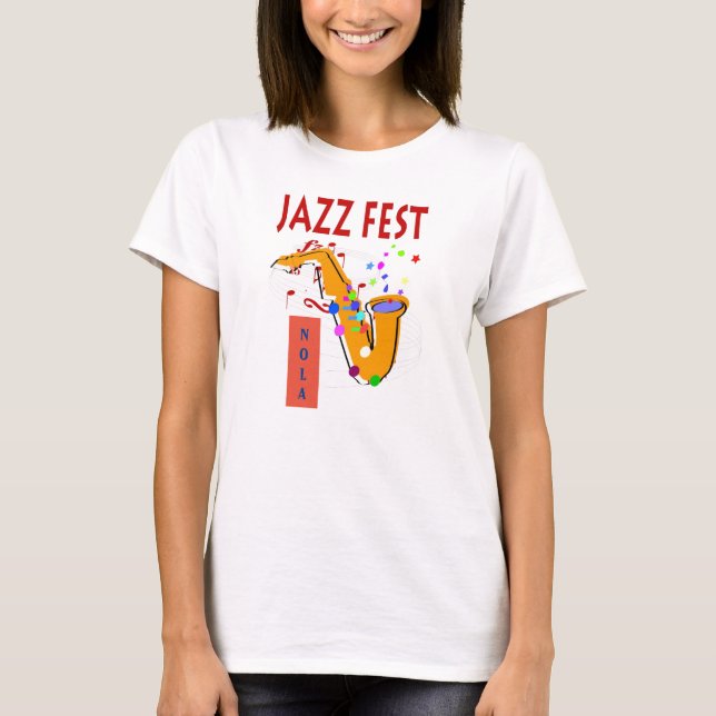 Camiseta Jazz Fest SAX T-Shirt (Anverso)