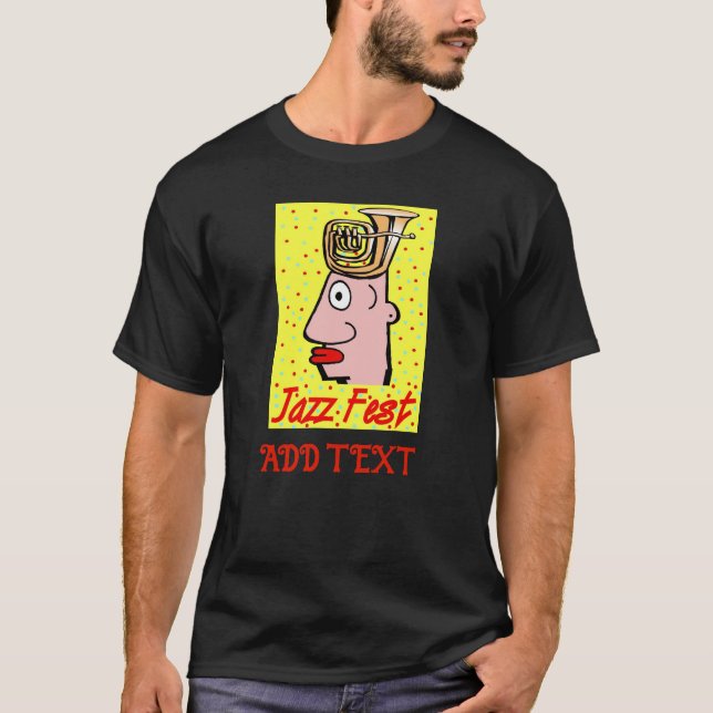 Camiseta Jazz Fest Tuba Head T-Shirt (Anverso)
