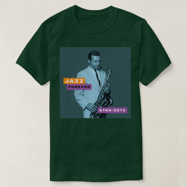 Camiseta Jazz Forever Stan Getz (Diseño del anverso)