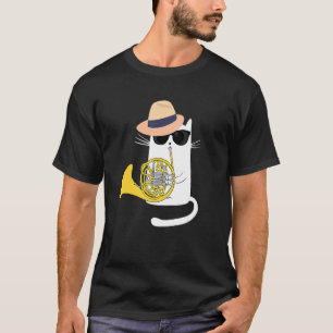 Camiseta Jazz Funk & Soul Gato genial y genial tocando la c