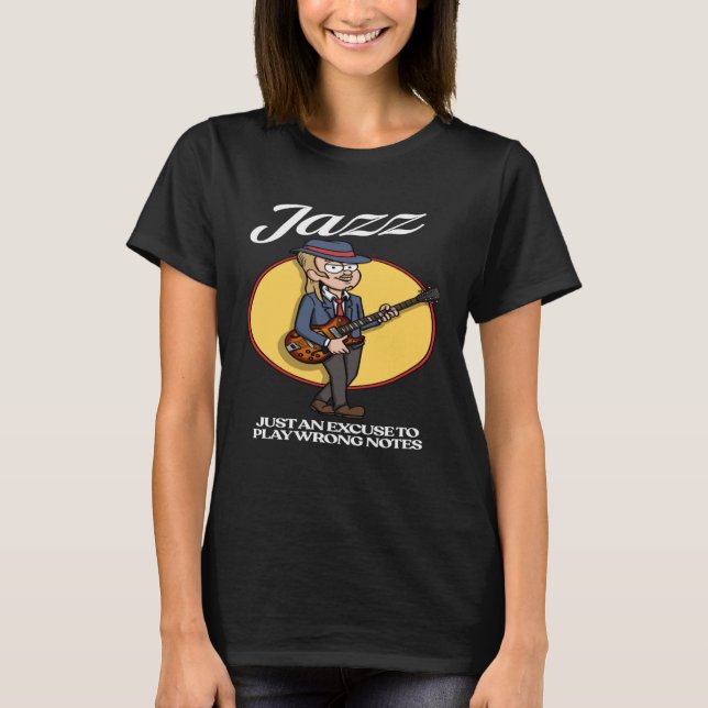 Camiseta Jazz Guitar Player (Anverso)