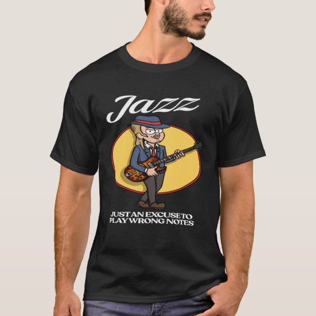 Camiseta Jazz Guitar Player (Anverso)