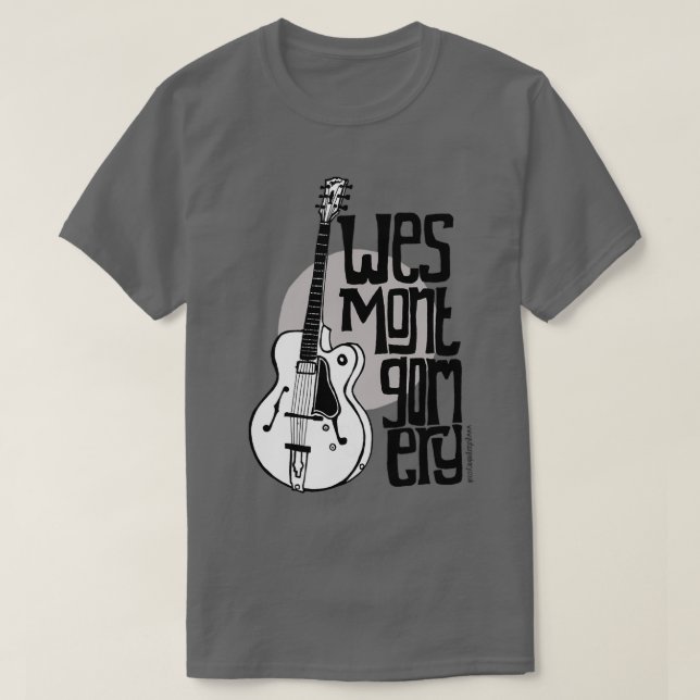 Camiseta Jazz Guitar Wes Montgomery Music Lover 1  (Diseño del anverso)