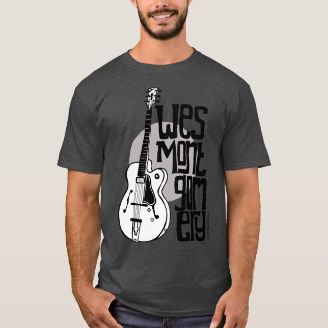 Camiseta Jazz Guitar Wes Montgomery Music Lover family (Anverso)