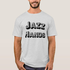 Camiseta Jazz Hands T Shirt - Negro Lettering