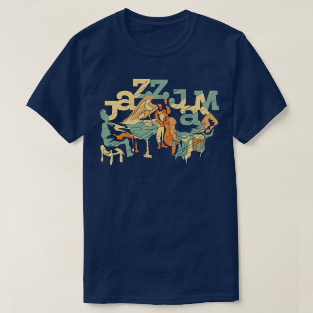 Camiseta Jazz Jam Jazz Trio Jazz Moderno (Diseño del anverso)
