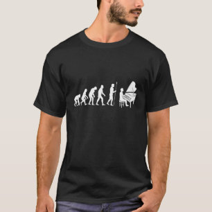 Camiseta Jazz Music Piano Player Músico Instrumental de com