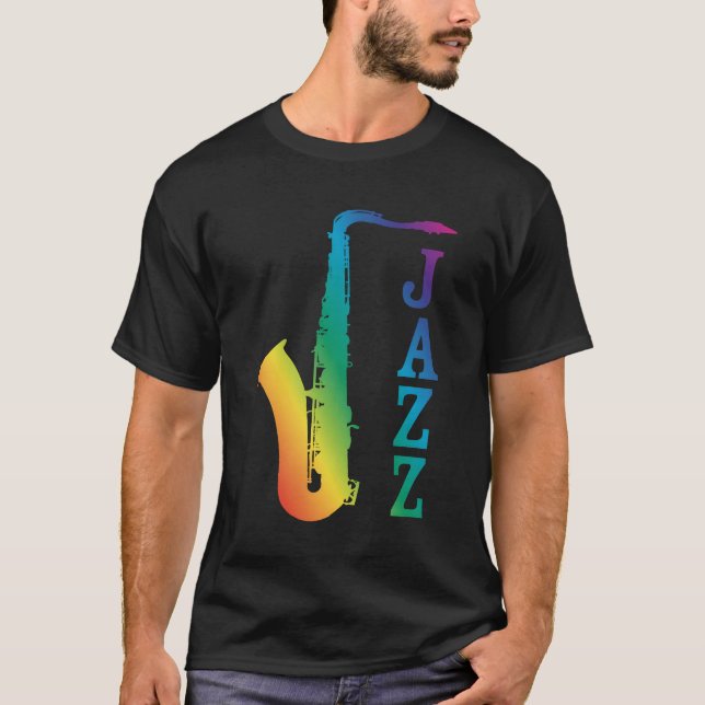 Camiseta Jazz Music Saophone (Anverso)