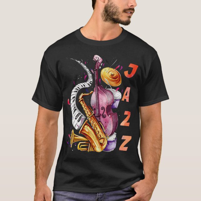Camiseta Jazz : Música (Anverso)