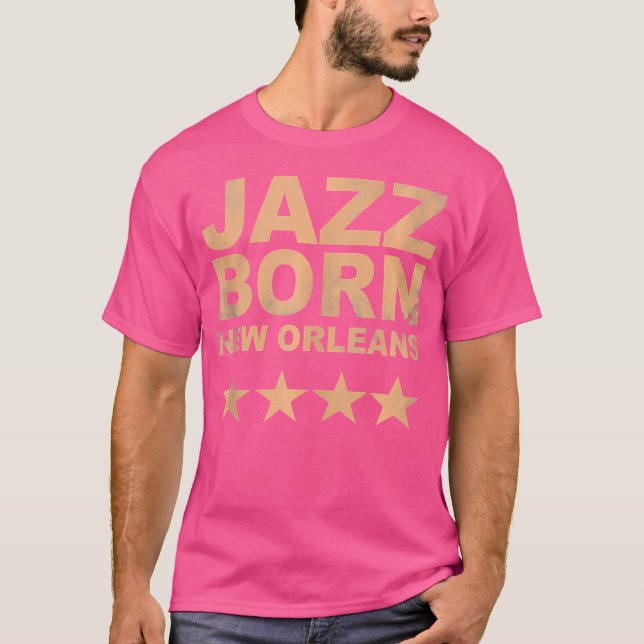 Camiseta Jazz Nace New Orleans Music Graphic (Anverso)