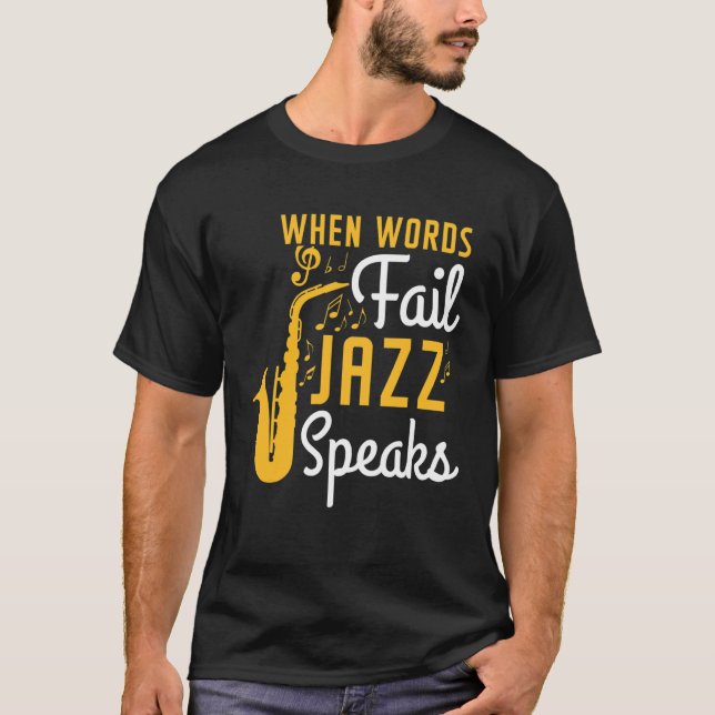Camiseta Jazz Para Instrumentos Saxofónicos Mujeres Jóvenes (Anverso)