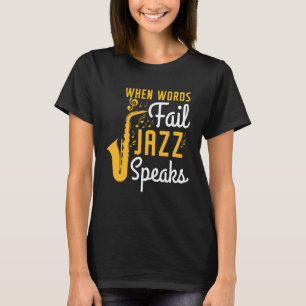 Camiseta Jazz Para Instrumentos Saxofónicos Mujeres Jóvenes
