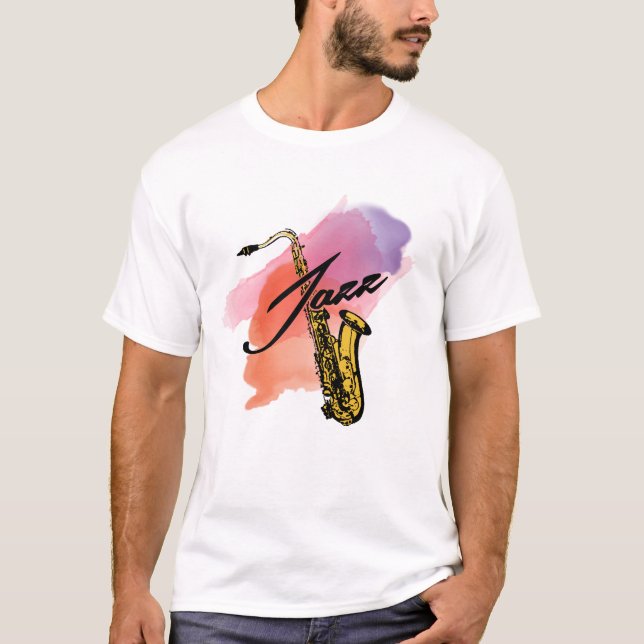 Camiseta Jazz Saxofón (Anverso)