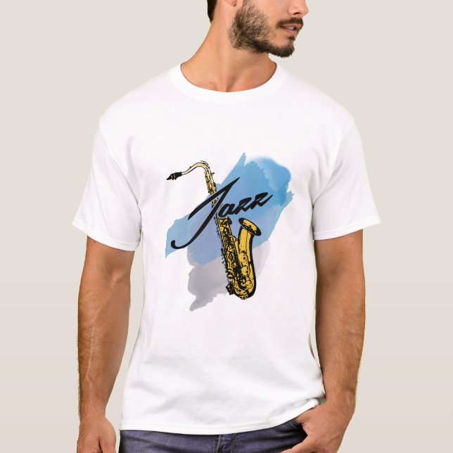 Camiseta Jazz Saxofón (Anverso)