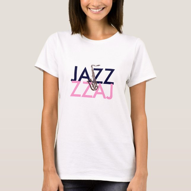 Camiseta Jazz Saxofón (Anverso)