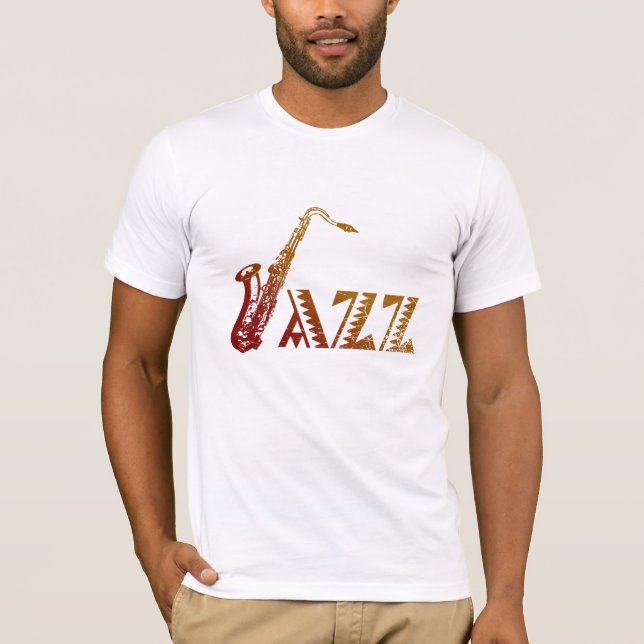 Camiseta Jazz Saxofón (Anverso)