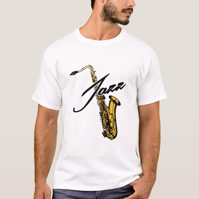 Camiseta Jazz Saxofón (Anverso)