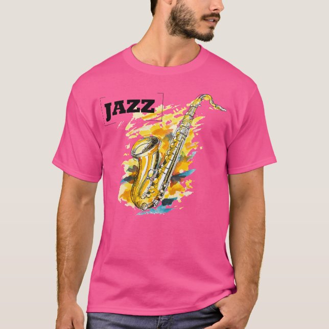 Camiseta Jazz Saxofón (Anverso)