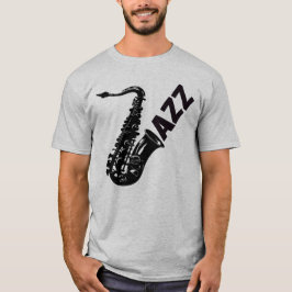 Camiseta Jazz saxofón, jugador saxofón