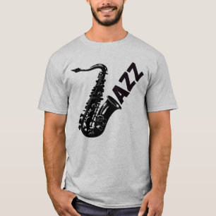 Camiseta Jazz saxofón, jugador saxofón
