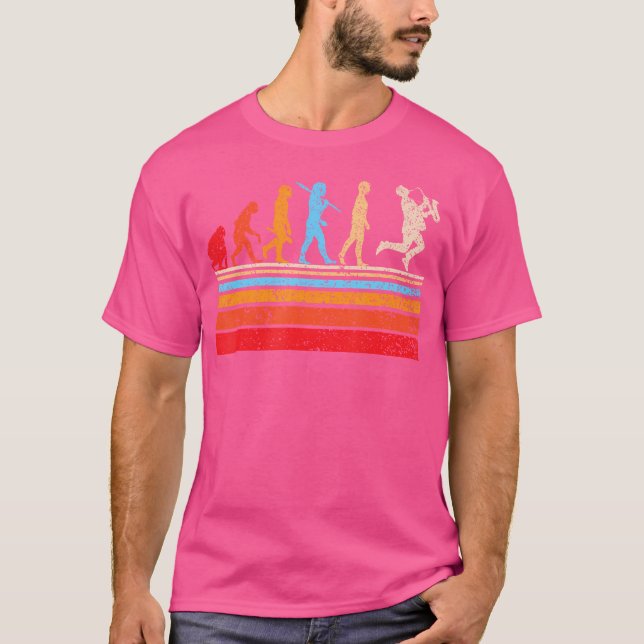 Camiseta Jazz Saxofonista de Evolución (Anverso)