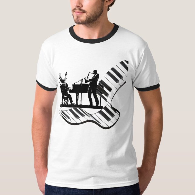 Camiseta jazz tres (Anverso)