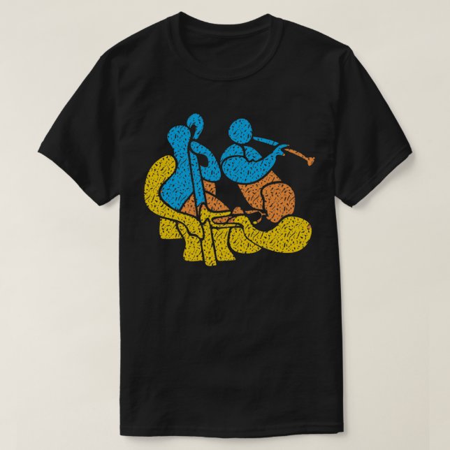Camiseta Jazz Trio Estilo moderno (Diseño del anverso)