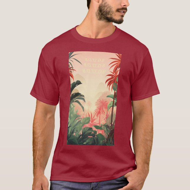 Camiseta Jazz tropical (Anverso)