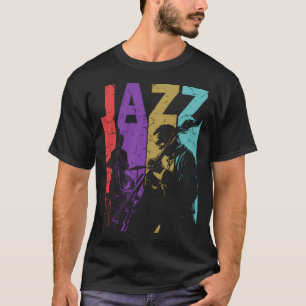 Camiseta Jazz Y Más Jazz - Diseño Típográfico Retro