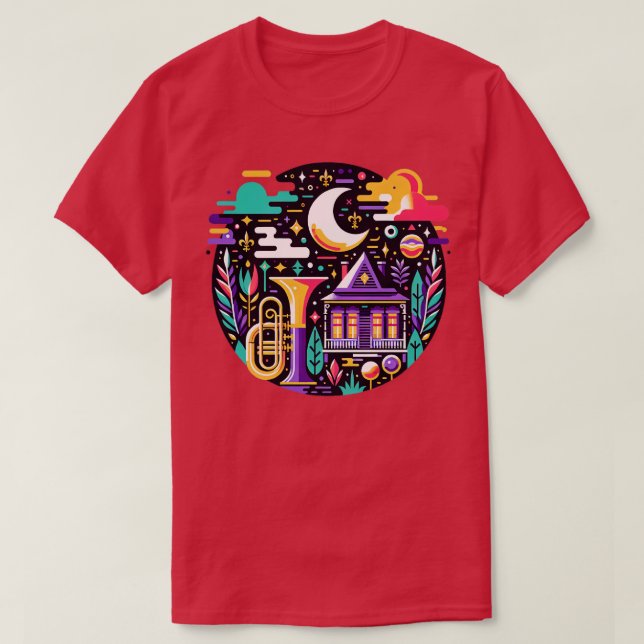 Camiseta Jazzfest New Orleans TShirt (Diseño del anverso)