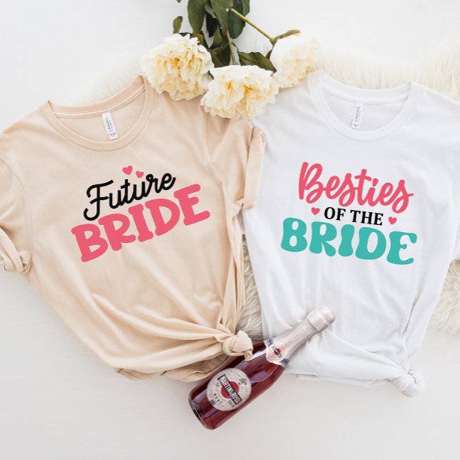 Camiseta JAZZY Bridal Party Tee, Besties of the Bride (Subido por el creador)