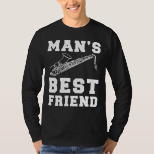 Camiseta Jazzy Chuckles: Saxofón - El mejor amigo del hombr