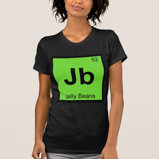 Camiseta Jb - Símbolo de tabla periódica de química de judí (Anverso)